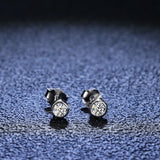 3mm Moissanite Diamond Silver 925 Stud Earrings