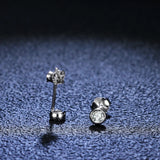 3mm Moissanite Diamond Silver 925 Stud Earrings