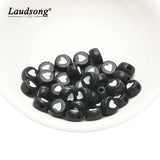 4X7MM Acrylic Heart Pattern Loose Beads for DIY Child Jewelry Making