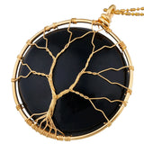 Abalone Shell Tree Of Life Pendant for Jewelry Making