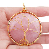 Abalone Shell Tree Of Life Pendant for Jewelry Making