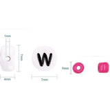 Acrylic Letter Puzzle Bead Set for DIY Jewelry Making