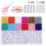Acrylic Letter Puzzle Bead Set for DIY Jewelry Making