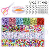 Acrylic Letter Puzzle Bead Set for DIY Jewelry Making