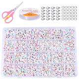 Acrylic Letter Puzzle Bead Set for DIY Jewelry Making