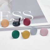 Round Alloy Stud Earring Finding Components DIY Jewelry 8pcs