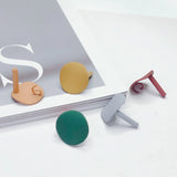 Round Alloy Stud Earring Finding Components DIY Jewelry 8pcs