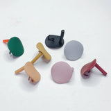 Round Alloy Stud Earring Finding Components DIY Jewelry 8pcs