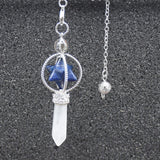 Pink Crystal Merkaba Dowsing Pendulum Quartz Reiki Healing Pendant