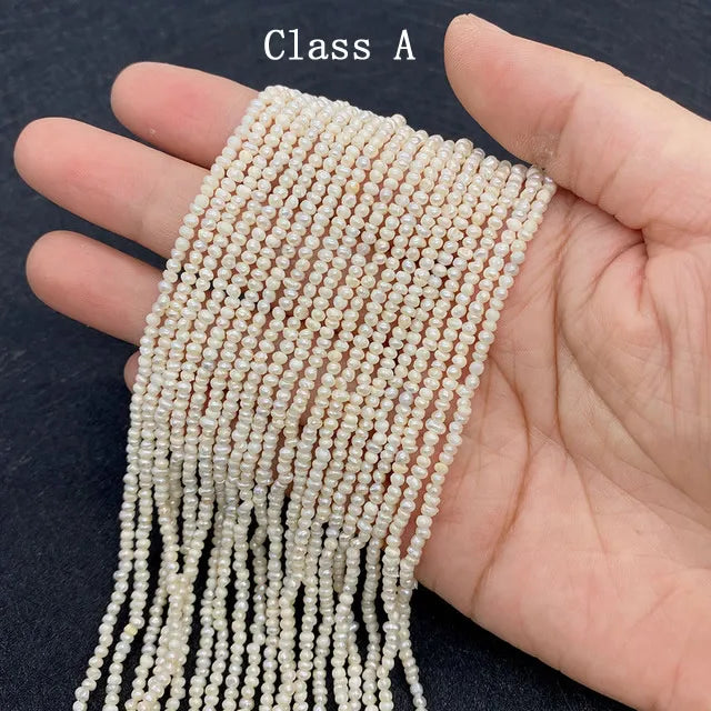 AA 2-3mm Natural Freshwater Pearl Beads for Jewelry Making DIY