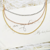 925 Silver Round Belcher Chain Necklace, 2019 Summer Women's Gift