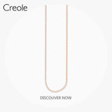 925 Silver Round Belcher Chain Necklace, 2019 Summer Women's Gift