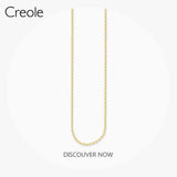 925 Silver Round Belcher Chain Necklace, 2019 Summer Women's Gift