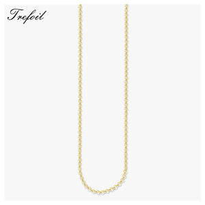 925 Silver Round Belcher Chain Necklace, Classic Basic Jewelry Gift