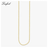 925 Silver Round Belcher Chain Necklace, Classic Basic Jewelry Gift