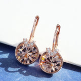 Bella V Stud Earrings with Crystal For Women Wedding Party Jewelry