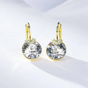 Bella V Stud Earrings with Crystal For Women Wedding Party Jewelry