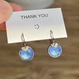 Bella V Stud Earrings with Crystal For Women Wedding Party Jewelry