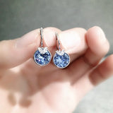 Bella V Stud Earrings with Crystal For Women Wedding Party Jewelry