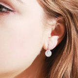 Bella V Stud Earrings with Crystal For Women Wedding Party Jewelry