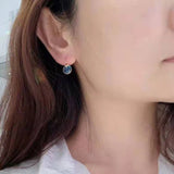 Bella V Stud Earrings with Crystal For Women Wedding Party Jewelry