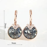 Bella V Stud Earrings with Crystal For Women Wedding Party Jewelry