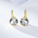 Bella V Stud Earrings with Crystal For Women Wedding Party Jewelry