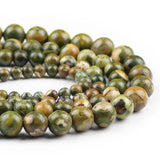 Green Stone Spacer Beads 6 8 10 12mm Jewelry Bracelet Making DIY