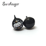 Lucky Cat Flower Jingle Bell Charms for Bracelet Necklace