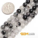 Rutilated Quartz Beads 15" Strand for Jewelry Making