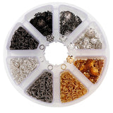 4Colors Silver K Gun Metal Filigree Hollow Flower Spacer Beads