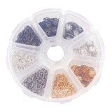 4Colors Silver K Gun Metal Filigree Hollow Flower Spacer Beads