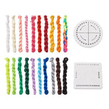 Braided Rope Knot Jewelry Board with Nylon Cord Thread for DIY Bracelet