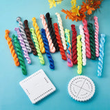 Braided Rope Knot Jewelry Board with Nylon Cord Thread for DIY Bracelet