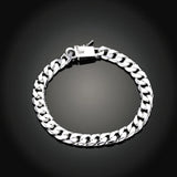 Trendy 925 Sterling Silver Round Bracelet Gift For Women And Men