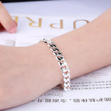Trendy 925 Sterling Silver Round Bracelet Gift For Women And Men