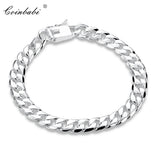 Trendy 925 Sterling Silver Round Bracelet Gift For Women And Men