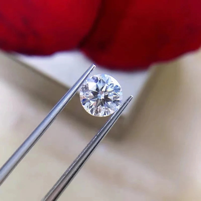 6.5mm D 1ct Round Moissanite Stone DIY Ring Material