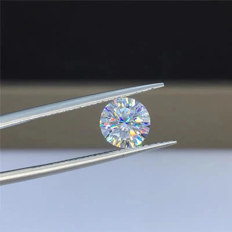 7.0mm 1.2ct F Moissanites Loose Stone VVS1