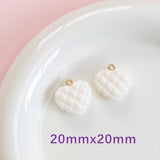 DIY Waffle Lattice Love Pendant Necklace Material