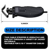 Round Cable Stripper 0.18-1 Inch Sleeve Removal