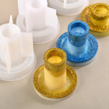 Round Candle Holder Tray Epoxy Resin Silicone Molds