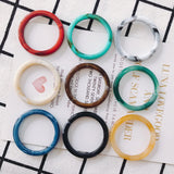 80pcs Round Circle Acetic Acid Acrylic Jewelry Charms 38mm