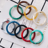 80pcs Round Circle Acetic Acid Acrylic Jewelry Charms 38mm