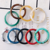 80pcs Round Circle Acetic Acid Acrylic Jewelry Charms 38mm