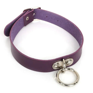 Round Circle Pendant Pu Leather Goth 41cm Punk Sexy Gothic Choker Necklace
