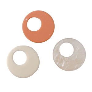 Resin Plastic Pendant Eardrop DIY Necklace Earring Charms 8pcs