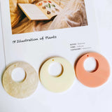 Resin Plastic Pendant Eardrop DIY Necklace Earring Charms 8pcs