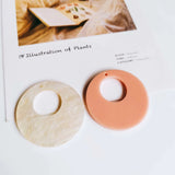 Resin Plastic Pendant Eardrop DIY Necklace Earring Charms 8pcs