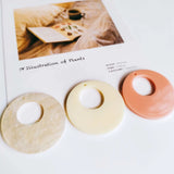 Resin Plastic Pendant Eardrop DIY Necklace Earring Charms 8pcs